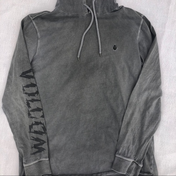 VOLCOM HOODIE SWEATSHIRT GRAY SIZE M - Picture 6 of 13